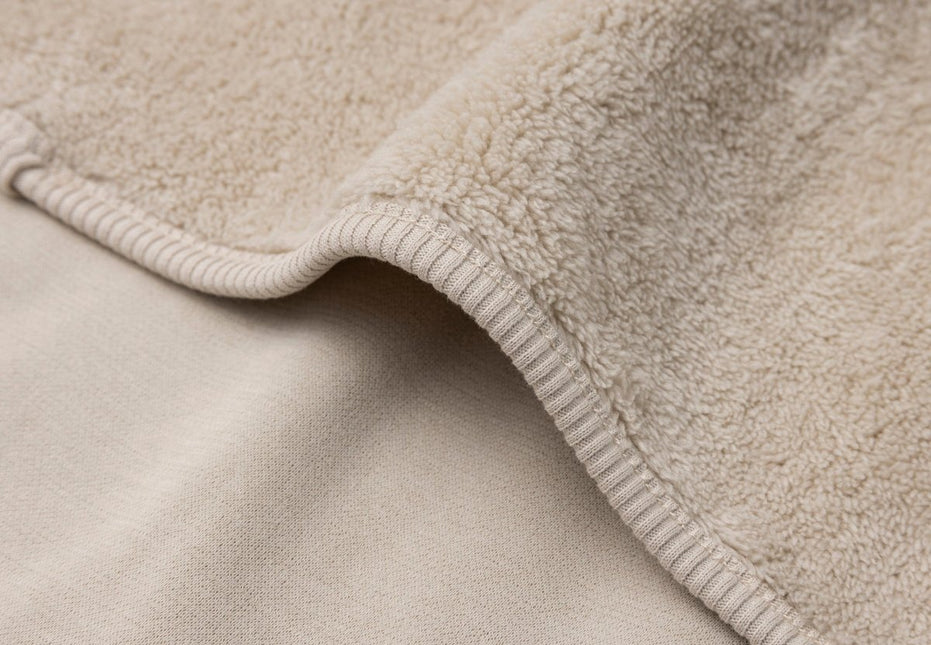 Jollein Ledikantdeken Basic Jersey/Sherpa - Warm Sand 100X150Cm - Babywinkel - 8717329400139