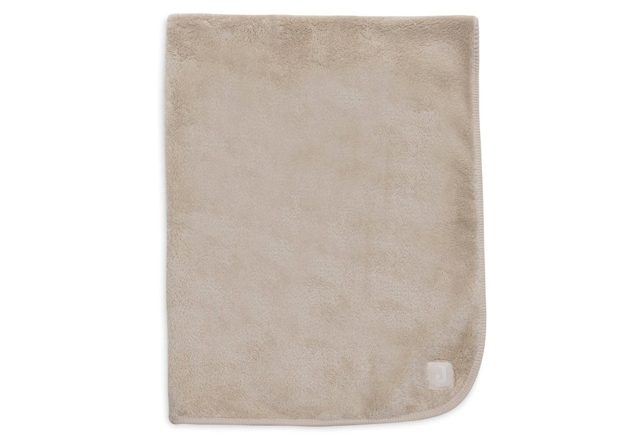 Jollein Ledikantdeken Basic Jersey/Sherpa - Warm Sand 100X150Cm - Babywinkel - 8717329400139