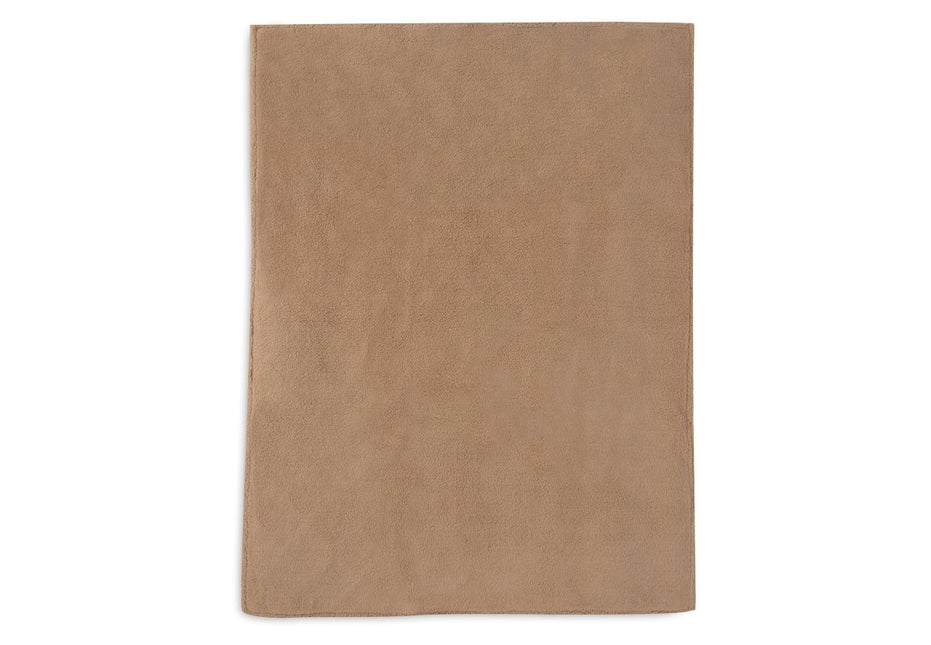 Jollein Ledikantdeken Check Knit Biscuit/Teddy Fleece 100 X 150 Cm - Jollein - Babywinkel - 8717329386747
