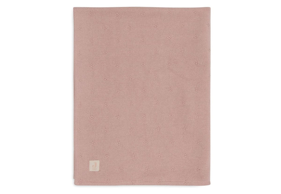 Jollein Ledikantdeken Cosy Knit Wild Rose/Velvet 100 X 150 Cm - Jollein - Babywinkel - 8717329386655