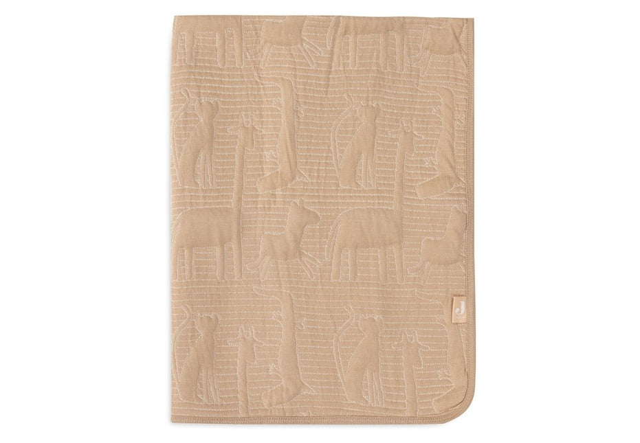 Jollein Ledikantdeken Jungle Jambo Biscuit/Oatmeal 100 X 150 Cm - Jollein - Babywinkel - 8717329387768