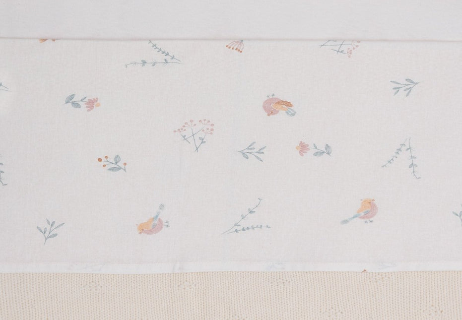 Jollein Ledikantlaken Lovely Birds 120X150Cm - Jollein - Babywinkel - 8717329387133