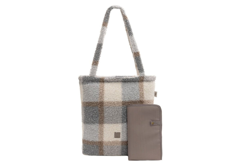 Jollein Luiertas Check Boucle Shopper - Jollein - Babywinkel - 8717329387676
