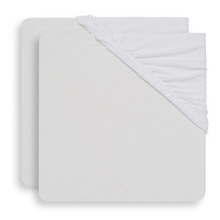 Jollein Molton Hoeslaken Wit 40x90cm 2st - Jollein - Babywinkel - 8717329351257