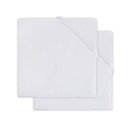 Jollein Molton Hoeslaken Wit 60x120cm 2st - Jollein - Babywinkel - 8717329351264