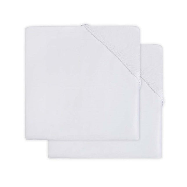 Jollein Molton Hoeslaken Wit 60x120cm 2st - Jollein - Babywinkel - 8717329351264