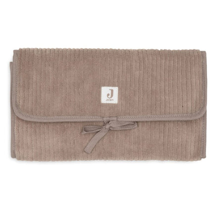 Jollein Verschoningsmat Cloudy Rib/ Milky Coffee - Babywinkel - 8717329401525