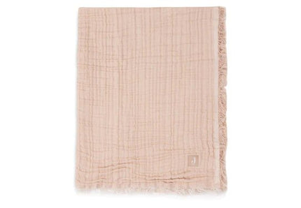 Jollein Wiegdeken Fringe Moonstone/Ivory 75X100cm - Jollein - Babywinkel - 8717329380899