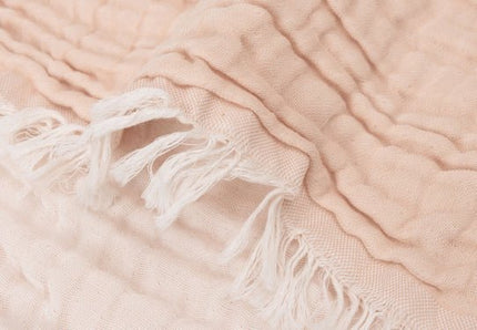Jollein Wiegdeken Fringe Moonstone/Ivory 75X100cm - Jollein - Babywinkel - 8717329380899