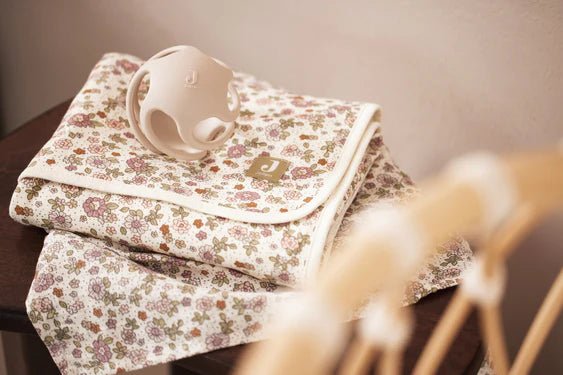 Jollein Wiegdeken Retro Flowers 75X100cm koop je bij Babywinkel