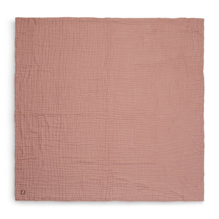 Jollein Wiegdeken Wrinkled Cotton Rosewood 75x100cm - Jollein - Babywinkel - 8717329364226