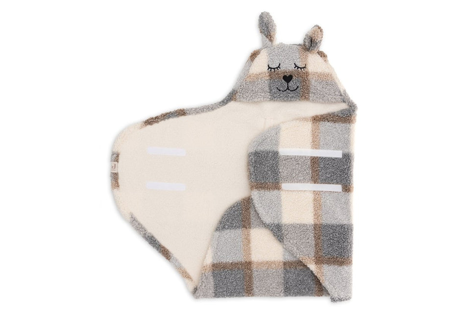 Jollein Wikkeldeken Baby Bunny Check Boucle - Jollein - Babywinkel - 8717329387669
