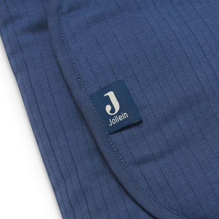Jollein Wikkeldeken Baby Stripe Jeans Blue - Jollein - Babywinkel - 8717329364714