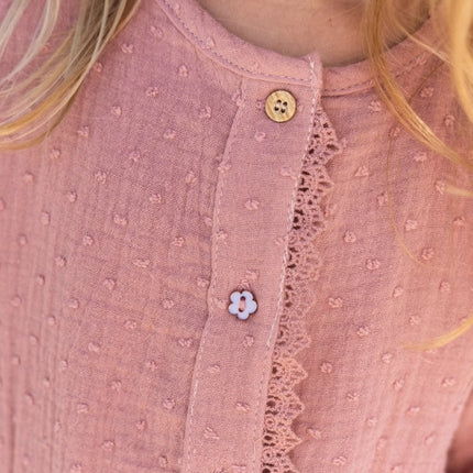 Jurkje lange mouw Pink Blush koop je bij Babywinkel