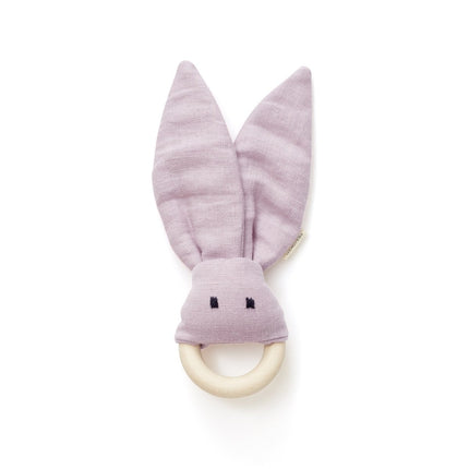 Kid's Concept Bijtring Linnen Roze - Kid's Concept - Babywinkel - 7340028729709