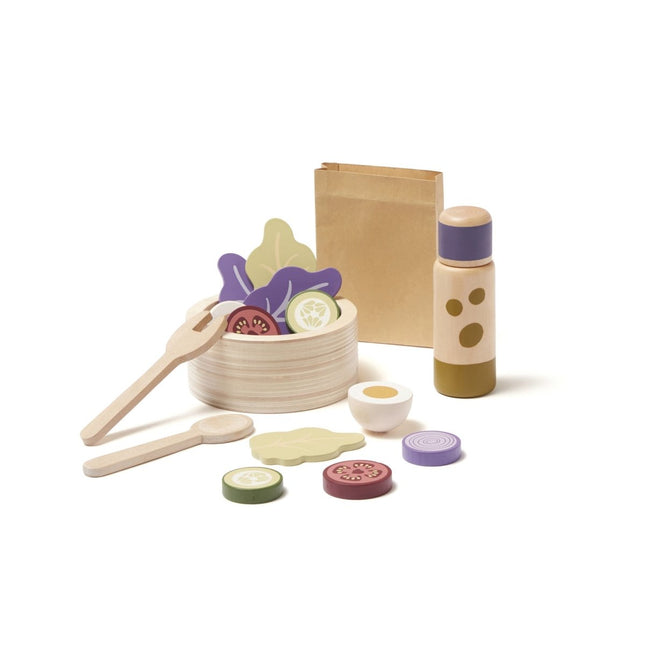 Kid's Concept Houten Speelgoed Salade Set - Kid's Concept - Babywinkel - 7340028731481