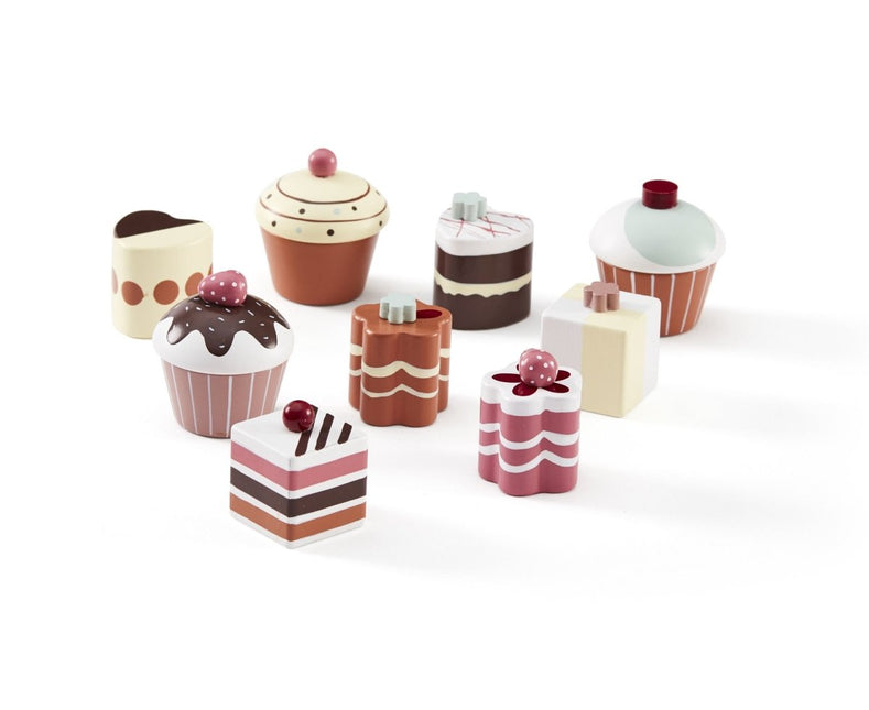 Kid's Concept Houten Speelgoed Taarten 9st - Kid's Concept - Babywinkel - 7340028727699