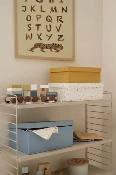 Kid's Concept Opbergbakjes Blauw 3 Set - Babywinkel - 7340028734642