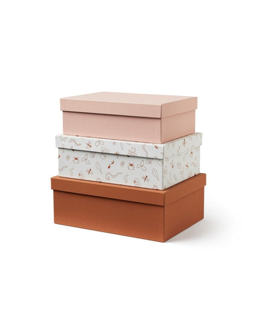 Kid's Concept Opbergbakjes Roze 3 Set - Kid's Concept - Babywinkel - 7340028734659