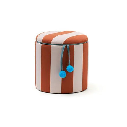 Kid's Concept Poef Cilinder Met Opbergruimte Bruin koop je bij Babywinkel