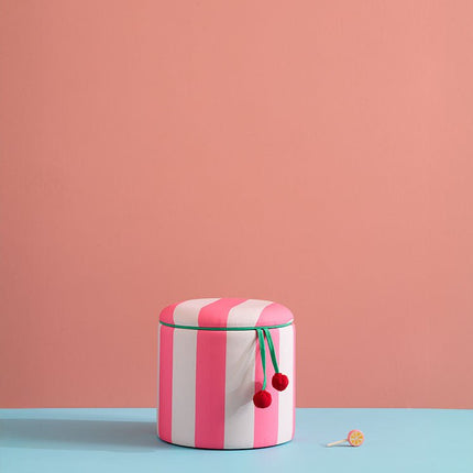 Kid's Concept Poef Cilinder Met Opbergruimte Roze koop je bij Babywinkel
