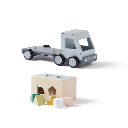 Kid's Concept Speelgoed Auto Vrachtwagen Met Vormpjes - Kid's Concept - Babywinkel - 7340028729358