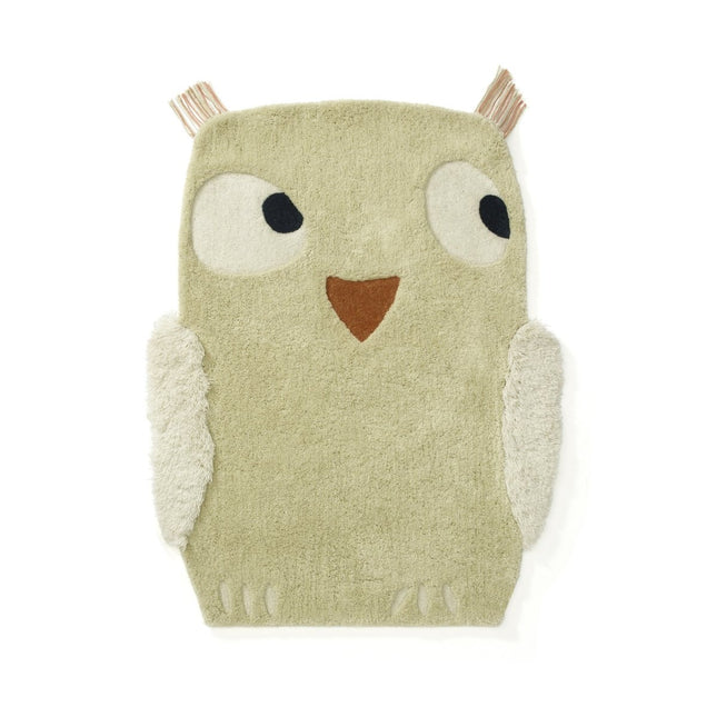 Kid's Concept Vloerkleed Uil Groen koop je bij Babywinkel