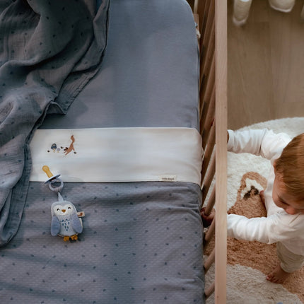 Tissu hydrophile 120x120 - Bleu denim pur