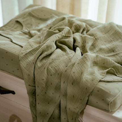 Housse de matelas à langer - Sauge pure