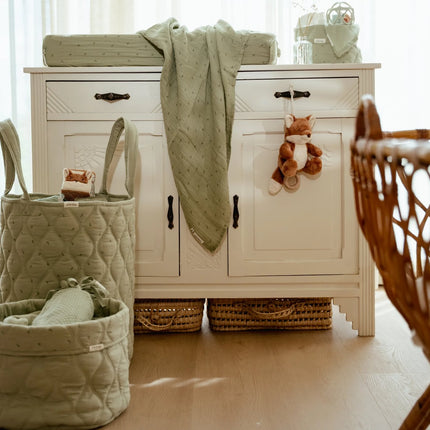 Housse de matelas à langer - Sauge pure