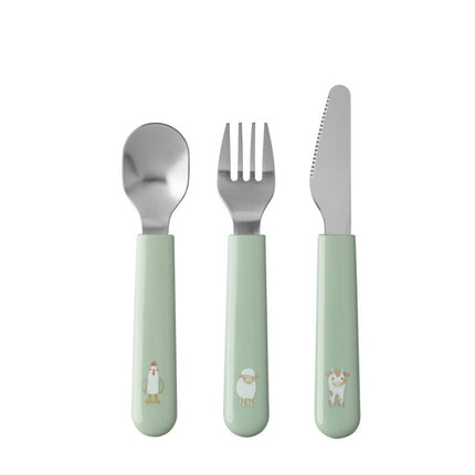 Kinderbestekset Mepal Mio 3 - delig Little Dutch - Little Farm - Babywinkel - 8720294032700