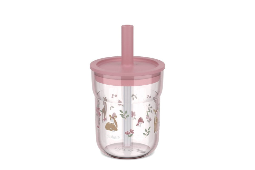 Kinderglas Mepal Mio 250 ml met rietje - Fairy Garden - Babywinkel - 8720294049470