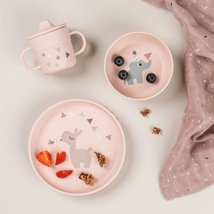 Kinderserviesset met zuignap Celebration Powder koop je bij Babywinkel