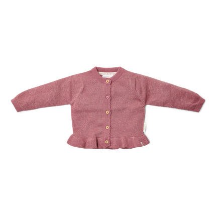 Cardigan tricoté Rouge