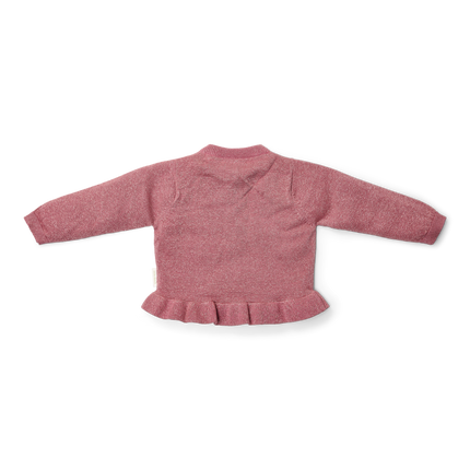 Cardigan tricoté Rouge
