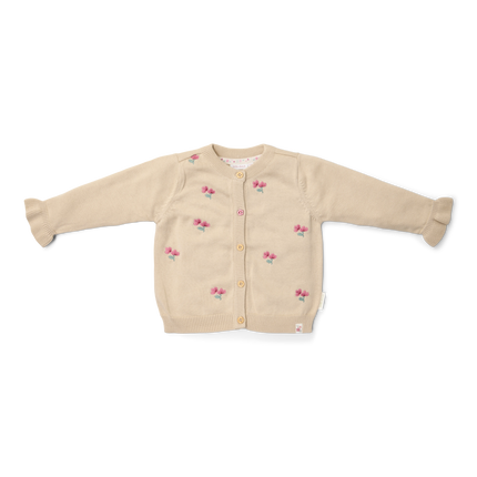 Cardigan en maille sable