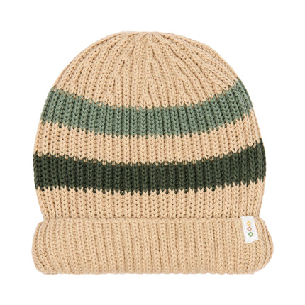 Little Dutch Babymutsje Stripe Warm Taupe