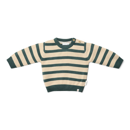 Pull tricoté Balsam Green Stripe