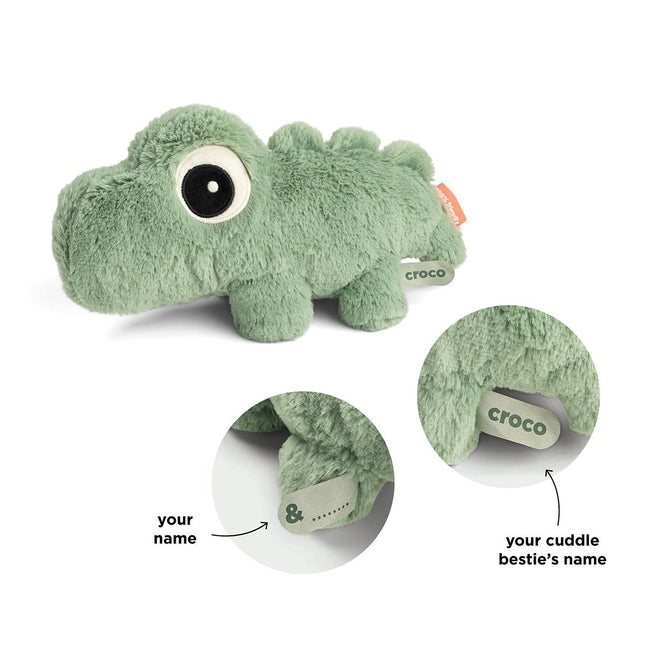 Knuffel bestie Croco Green 28 cm koop je bij Babywinkel