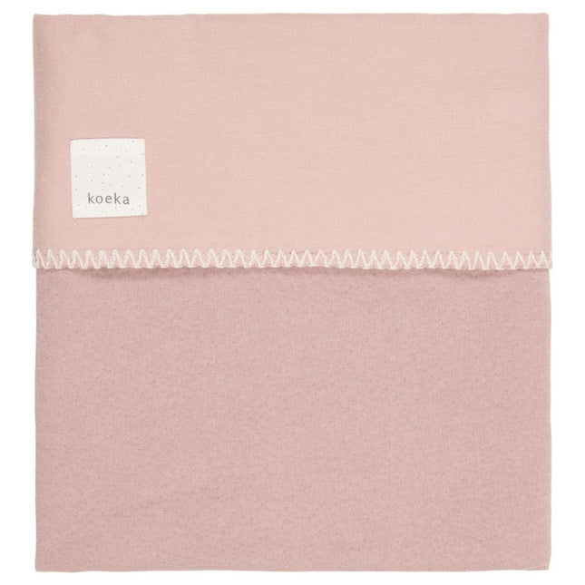 Koeka Ledikantdeken Flanel Runa Old Pink koop je bij Babywinkel