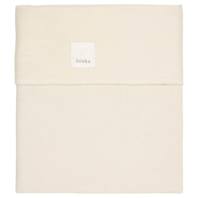 Koeka Wiegdeken Flanel Runa Warm White koop je bij Babywinkel