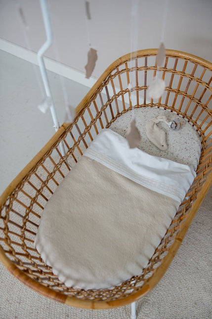 Koeka Wiegdeken Flanel Runa Warm White koop je bij Babywinkel
