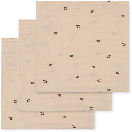 Konges Sløjd Hydrofiele Doek Cherry 65cm 3st koop je bij Babywinkel