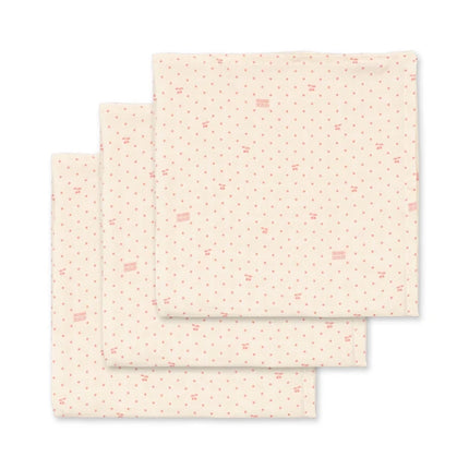 Konges Sløjd Hydrofiele Doek Gots Cherry Dot 3St koop je bij Babywinkel
