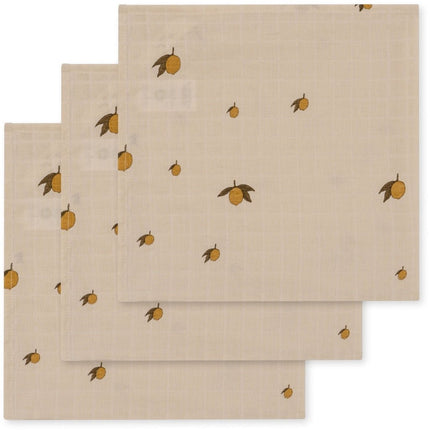 Konges Sløjd Hydrofiele Doek Lemon 65cm 3st koop je bij Babywinkel