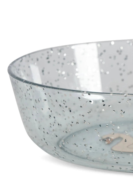 Konges Sløjd Serviesset Sparkly Swan Blue koop je bij Babywinkel