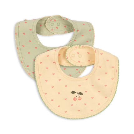 Konges Sløjd Slabbetje Coeur Golden/Coeur Lint 2St koop je bij Babywinkel