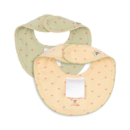 Konges Sløjd Slabbetje Coeur Golden/Coeur Lint 2St koop je bij Babywinkel