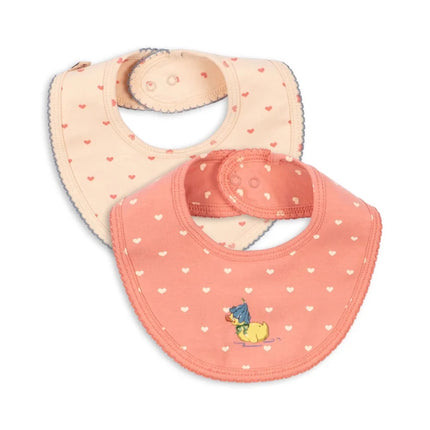Konges Sløjd Slabbetje Coeur Lantana/Teddy Coeur 2St koop je bij Babywinkel