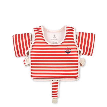 Konges Slojd Veste de bain Stripe Rouge 3-6 ans